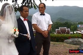 Asian bride cheats on husband right after the ceremony