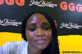 Ebony mimi gets pounding with cums from white dicks