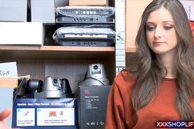 Chick next door gets rough fucked by a horny mall cop