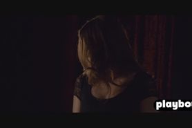 Petite brunette babe shows domination in a blind sex