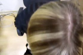 Office blowjob - Lena sucks a cock from her boss