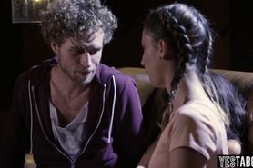 Is it wrong if stepdaddy watches she asked before fuck