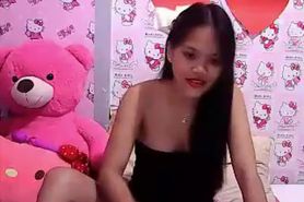 horny filipina girlfriend masturbates on webcam live