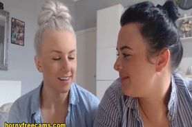 Dangerous Lesbian Couple Show Their Massive Bosom Live