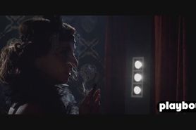 Sensual tighty woman sucks and fucks his big strong dic