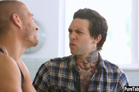 MILF stepmom DP fucked by stepsons in a revenge sex