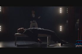 Female equestrian rides a big cock