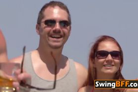 Swinger Married Couple makes full partner swap the firs