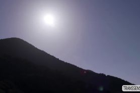 Blonde Shemale Ryder Monroe fucks her mans bro