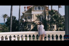 Petite teen girl next door bangs the big dick neighbor