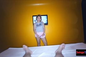 Amateur Thai cutie with a big round ass fucked doggy