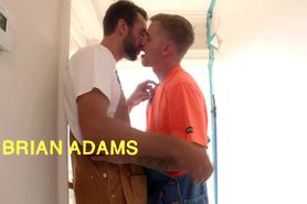 Having finished the job on location repairmen Ryan Jord