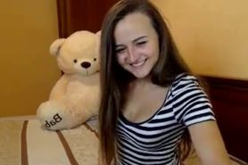 horny 18yo teen loves pleasuring a banana