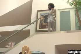 Slut tighty ebony teen swallowed cocks in a group sex