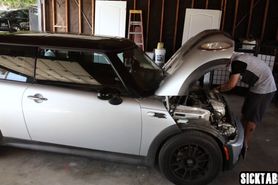 Voyeur enjoyed watching blonde teen with her partner