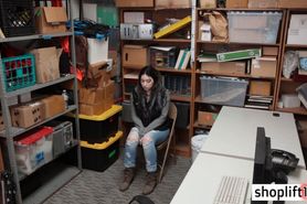 Bad redhead teen banged by a LP officer in his office