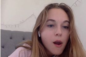 Eighteen Year Old Girl Teasing and Masturbating on Cam