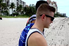 Sex of two horny gay friends after the great day on the