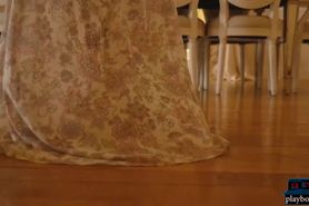 Big fake boobs teen blonde Tahlia Paris on a dream date