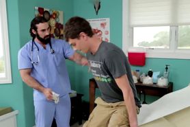 Fucked by his doctor on the deck chair then fucking in 