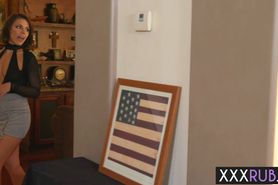 Two horny lesbians wtih big tits enjoyed a hot massage