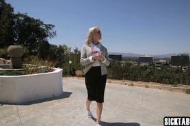 Petite blonde believer teen used by a perverted guy