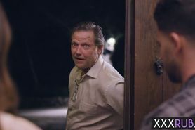 Bad stepson seduced a stepdads hot wife with big tits