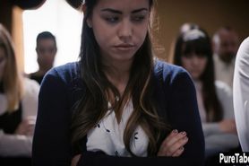 Naive Latina got banged  by a perverted old bishop