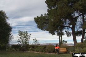 Slender brunette babe got three black reason to enjoy