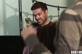 Bad anonymous fucks a hot blonde MILF with big tits