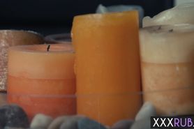 Nasty blonde tattooed mature used a big clients cock