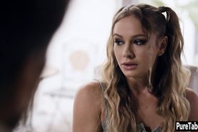 Nasty stepdad puts his big hard dick in two wet pussy