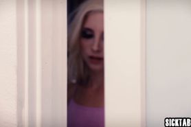 Dirty blonde MILF used a hot blonde to seduced a guy