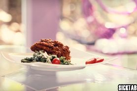 Nasty blonde MILF swallowed a cock and rode his thing