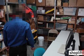 Two sexy thieves banged by a bad cop with big cock