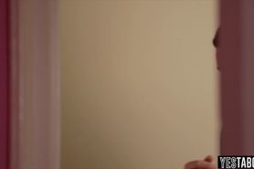 Blonde teen chick caught doing sex camming from home