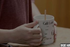 Nasty brunette MILF seduced bad guy to used her asshole