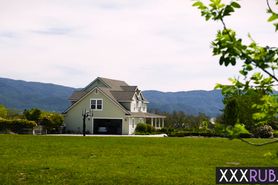 Busty blonde MILF rode a guys big dick after a massage