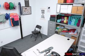 Stolen goods are hidden in teens ass but he found them