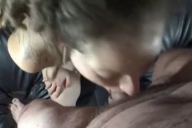 Hippie Shocked By Massive Cumshot All Over Her Face