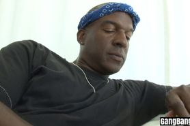 Crazy blonde MILF gave her asshole to nasty black guys