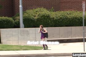 Group of black guys used a hot MILF but she liked it