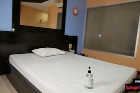 Asian amateur MILF sucks and fucks in horny massage sex