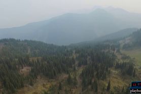 Exotic Playboy model gets naked outdoor and on a boat