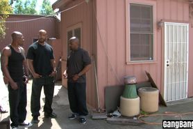 Bad black guys fixed a MILFs holes with their big cocks