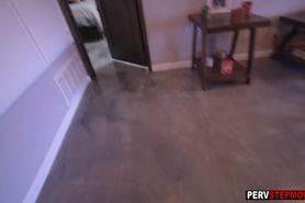 Horny busty brunette stepmom waited for a lucky stepson