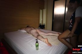 Big butt Thai massage amateur blowjob and sex on cam