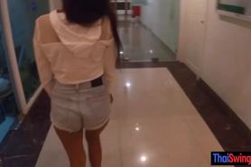 CFNM oiled handjob with my hot amateur Thai girflriend