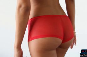 Incredible big round ass teen babe Stacey Kay stripping