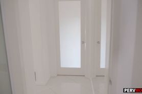 Mommy swallowed my cum for Christmas after sucking